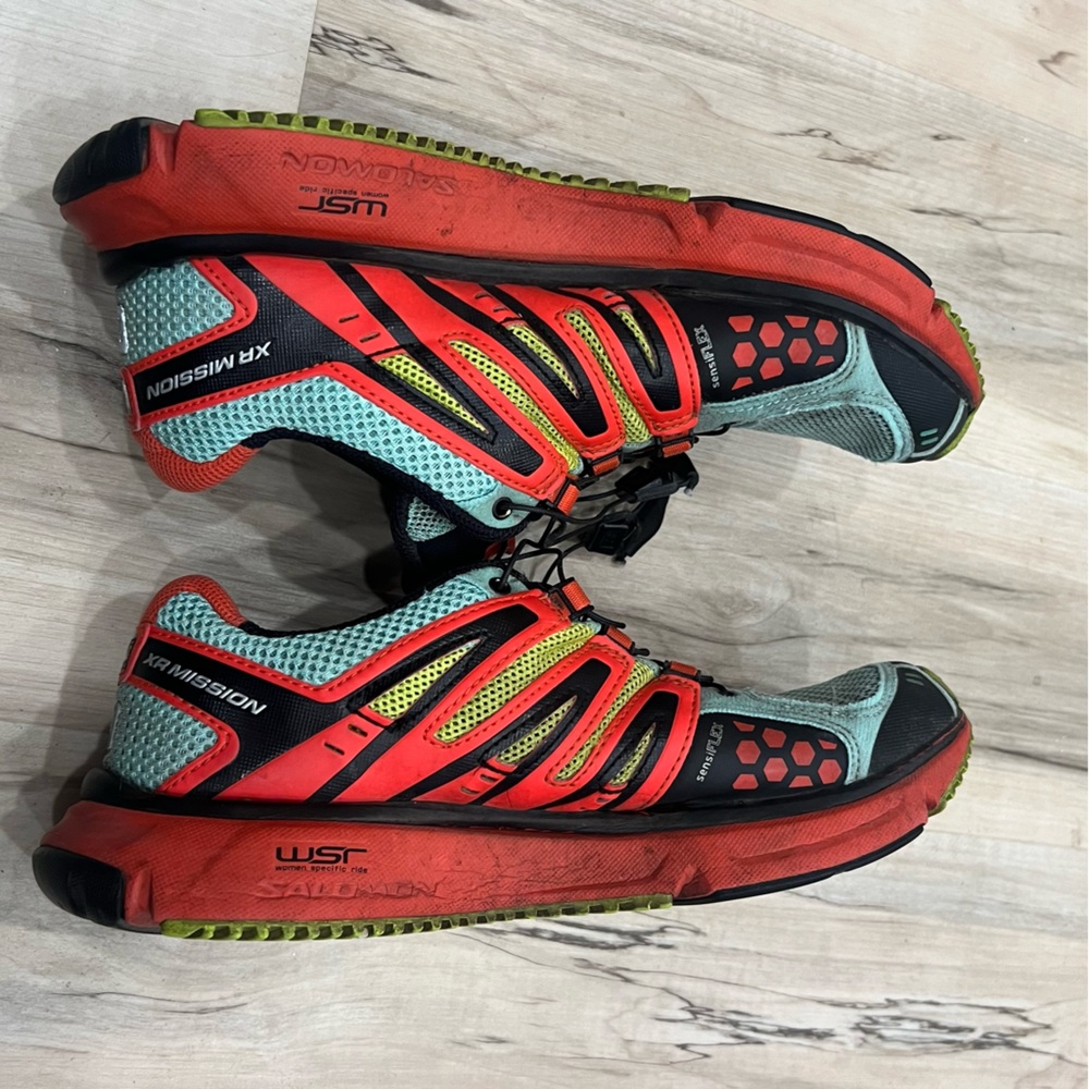 Salomon XR Mission 9.5 Trail Running hiking bight tennis Shoe off road XC dirt - Picture 3 of 15